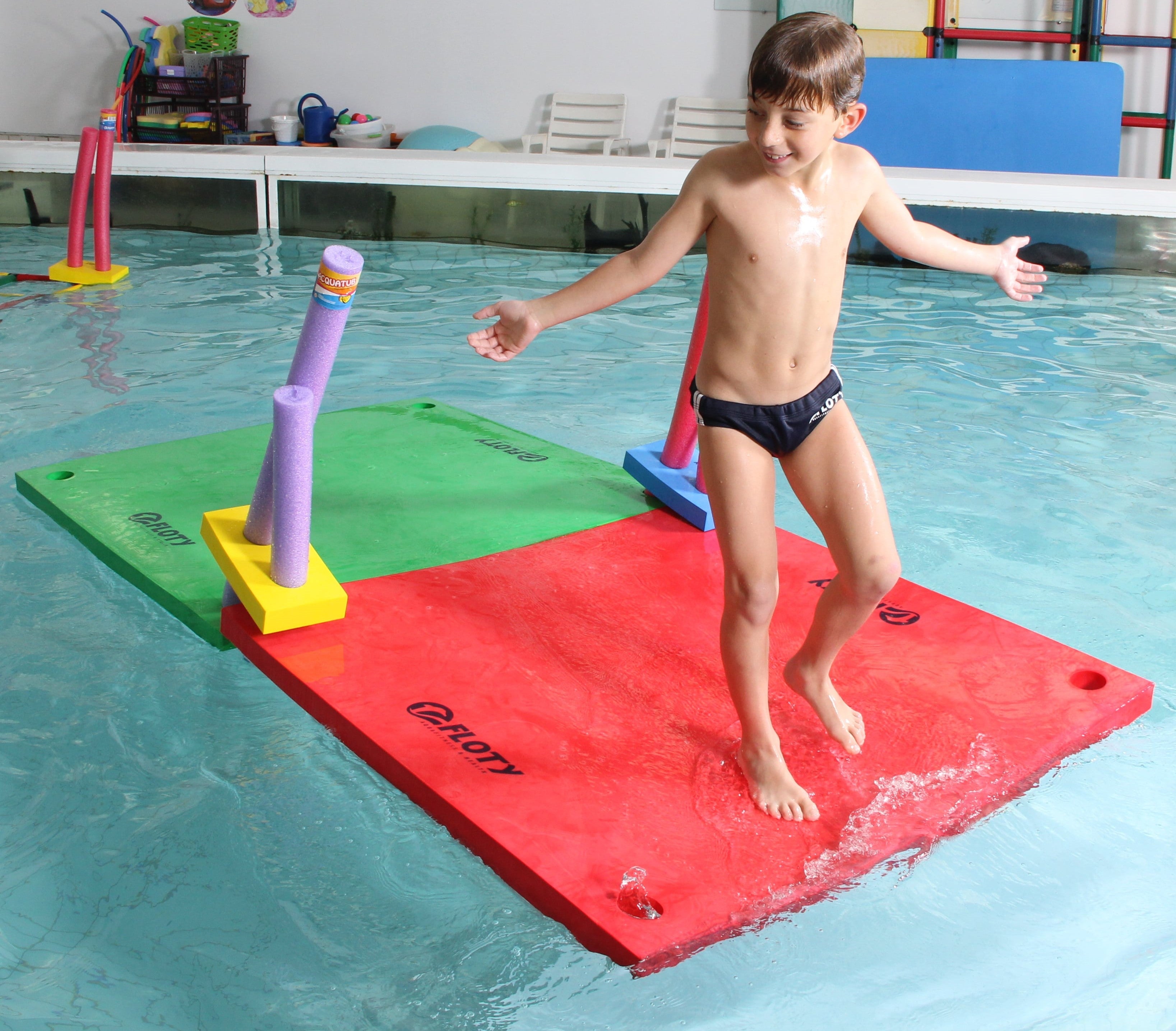Ponte Pênsil - Amarela - Tapete Flutuante Para Piscina