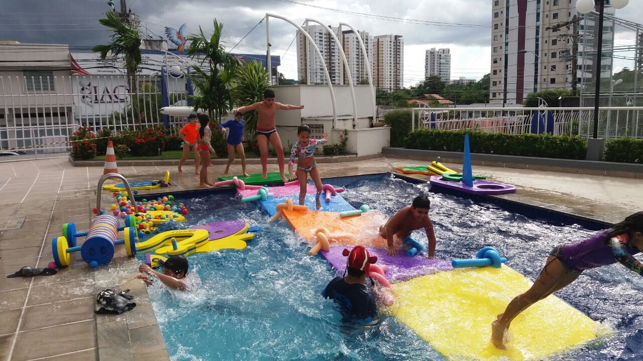 Ponte Pênsil - Amarela - Tapete Flutuante Para Piscina