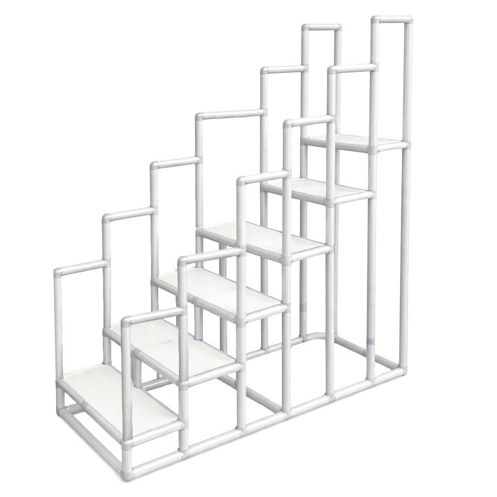Escada de Hidroterapia em PVC - 6 Degraus - Branco