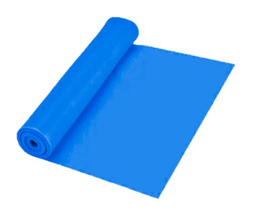 Siliband Elástico Silicone Azul - Carga 1: Leve - Hidroginástica