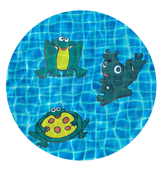 Kit Sapo Submersos Para Piscina - 03 Unidades - Natação Infantil