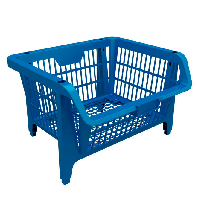 Cesta Plástica Compact Color Azul - Unidade - Para Acessório Diversos
