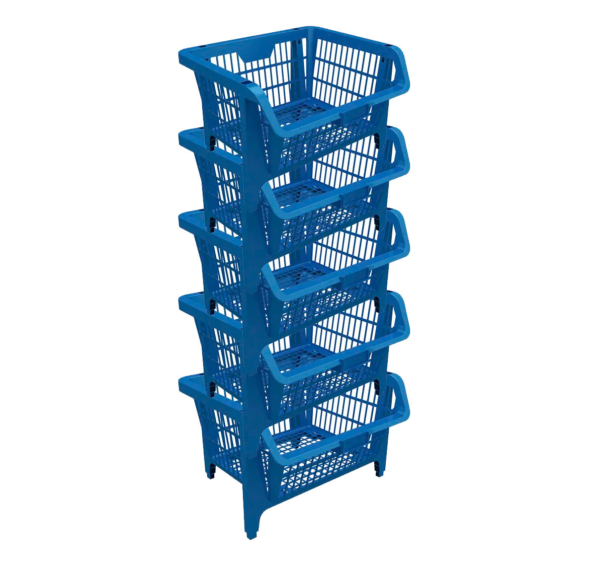 Cesta Plástica Compact Color Azul - Unidade - Para Acessório Diversos