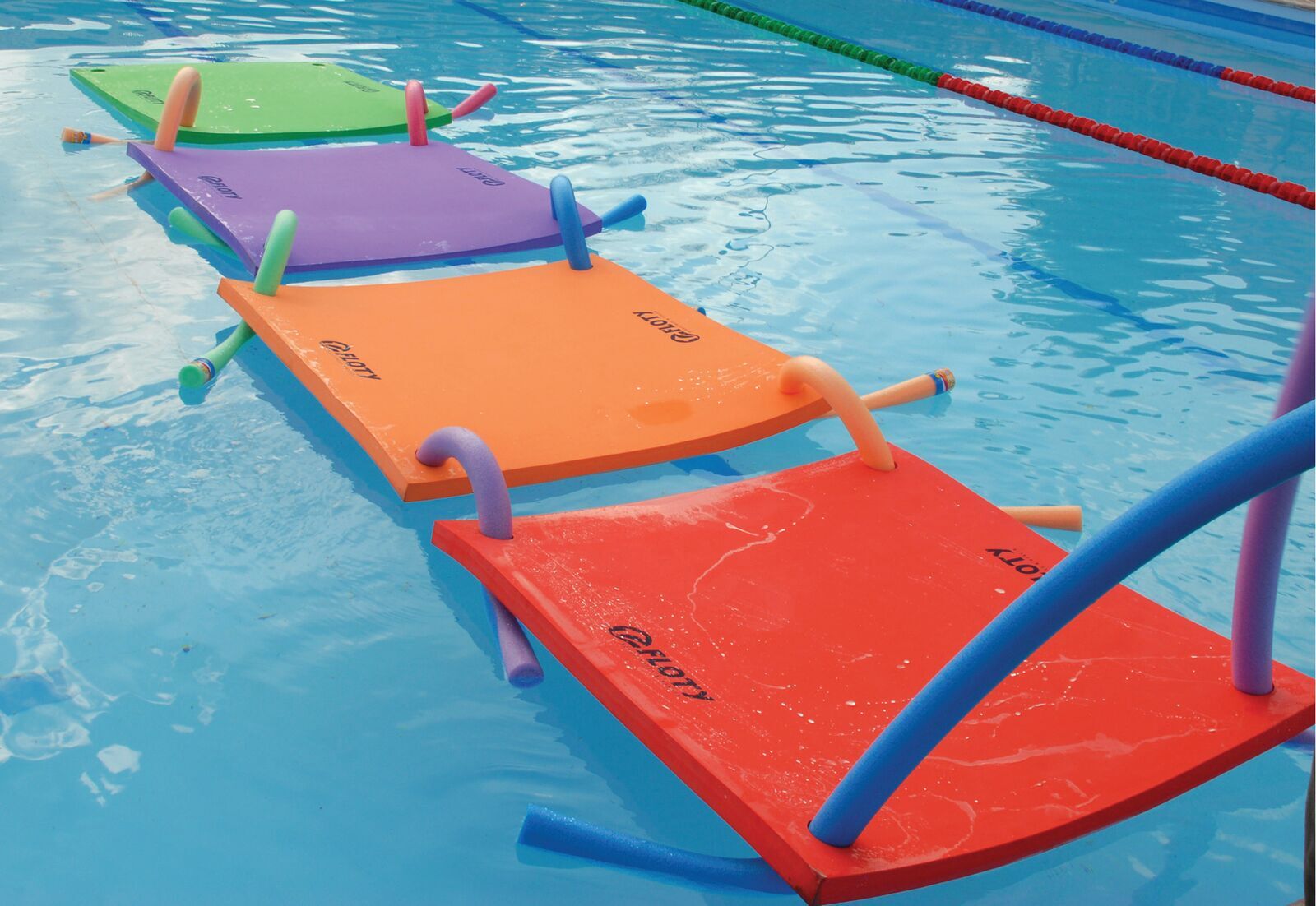 Ponte Pênsil - Azul - Tapete Flutuante Para Piscina