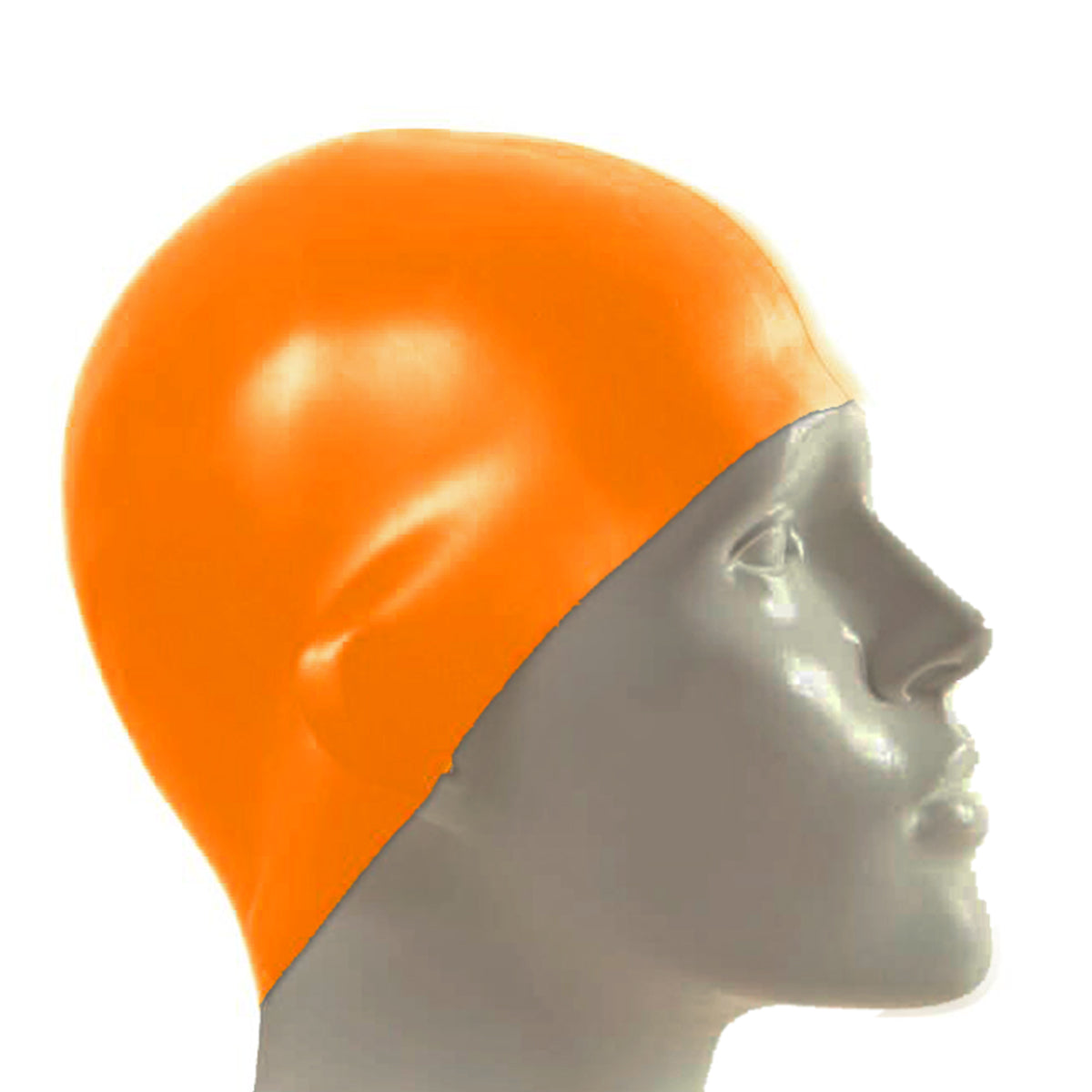 Touca De Natação Silicone Clean - Laranja