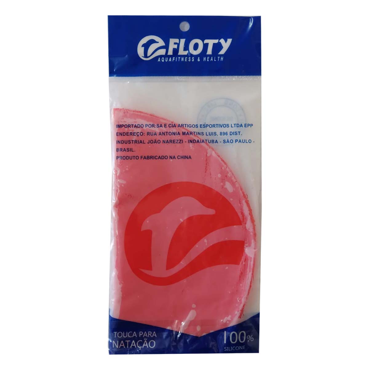 Touca De Natação Silicone Clean - Vermelha