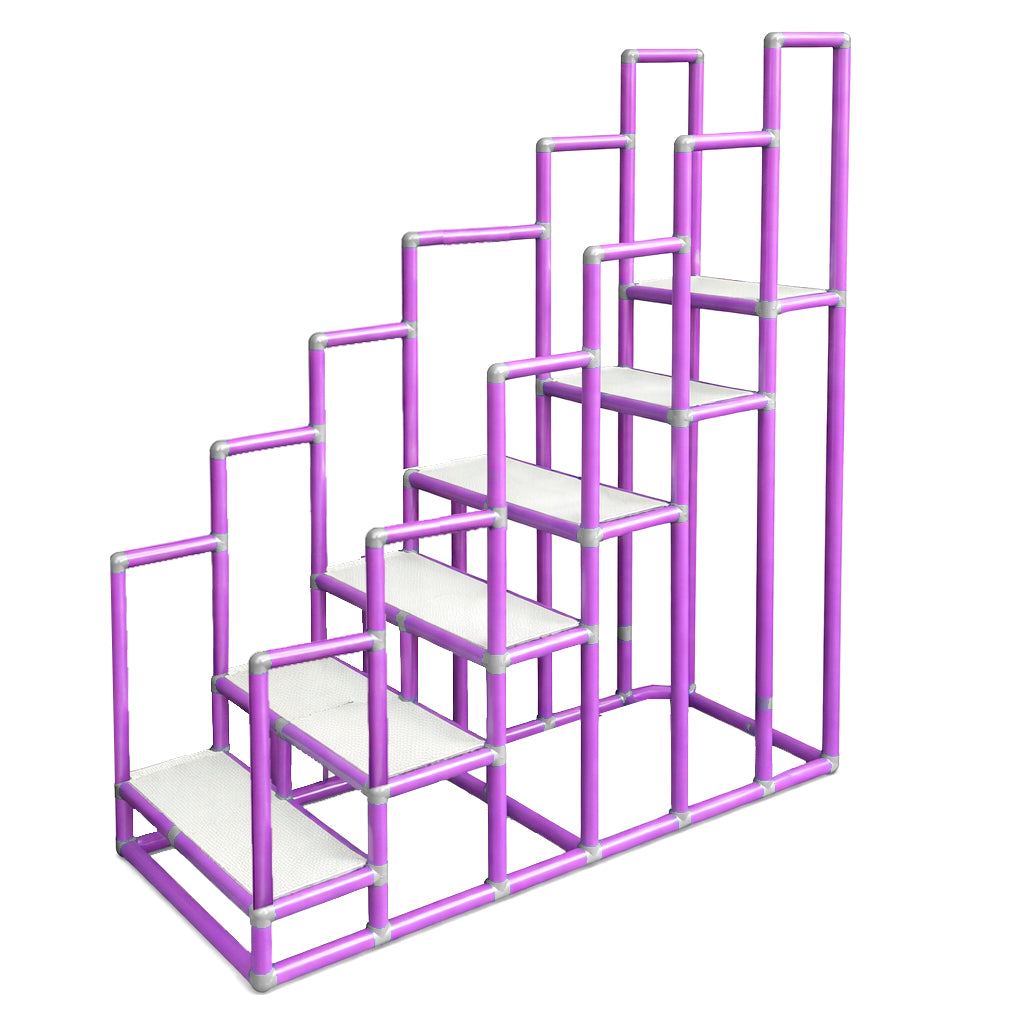 Escada de Hidroterapia em PVC - 6 Degraus - Roxo