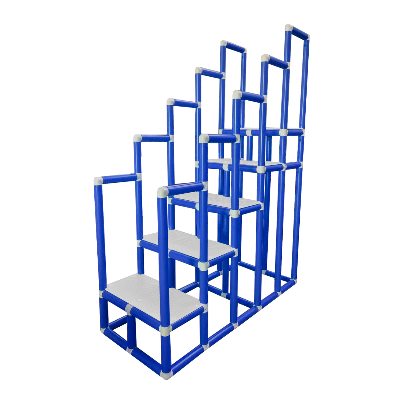 Escada de Hidroterapia em PVC - 5 Degraus - Azul
