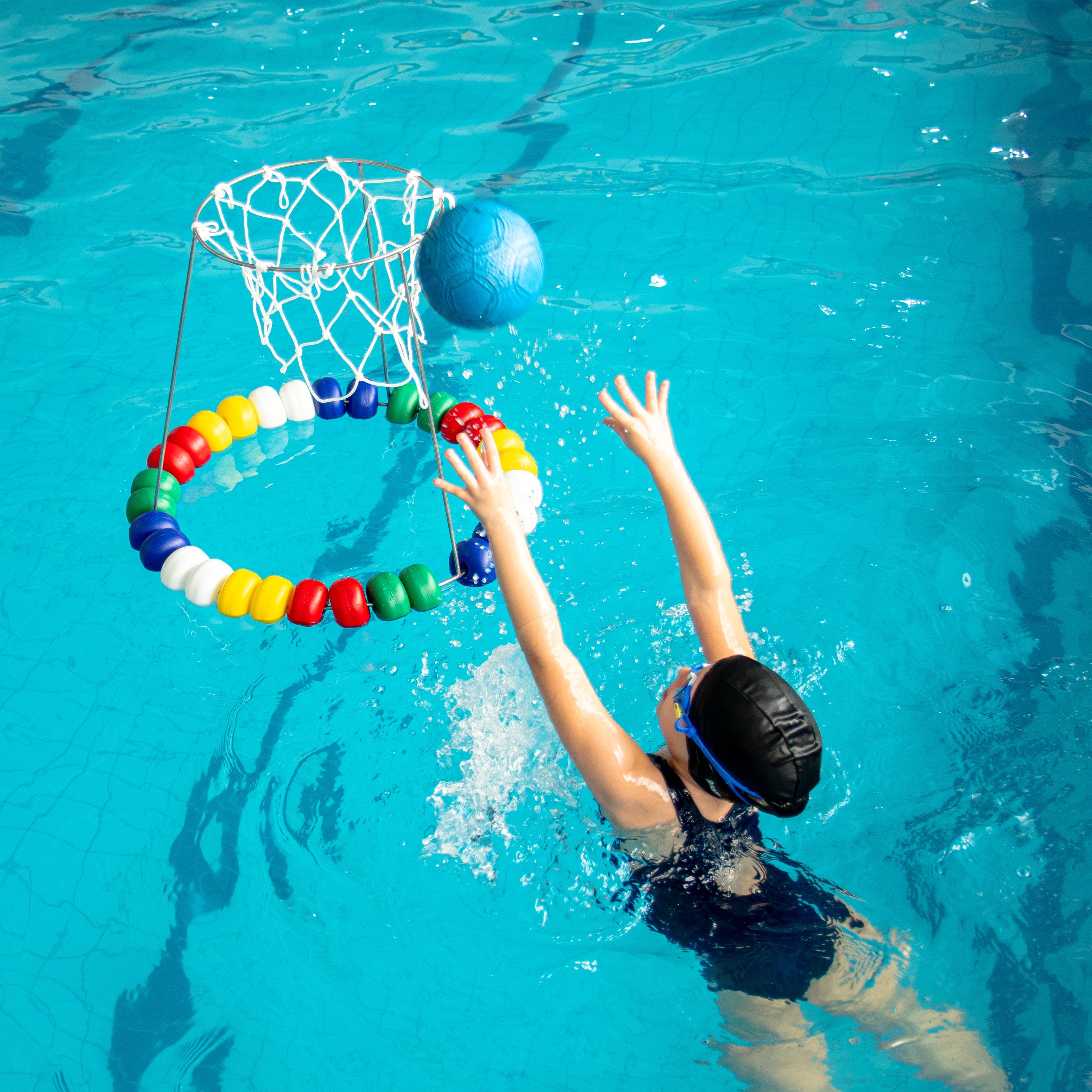 Cesta De Basquete Flutuante Para Piscina - Jogos Aquáticos