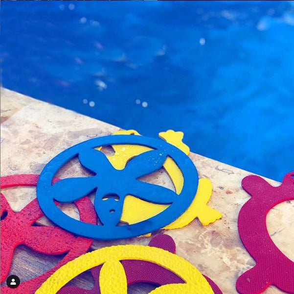 Animal Ring Submersos Para Piscina - 04 Unidades - Natação Infantil